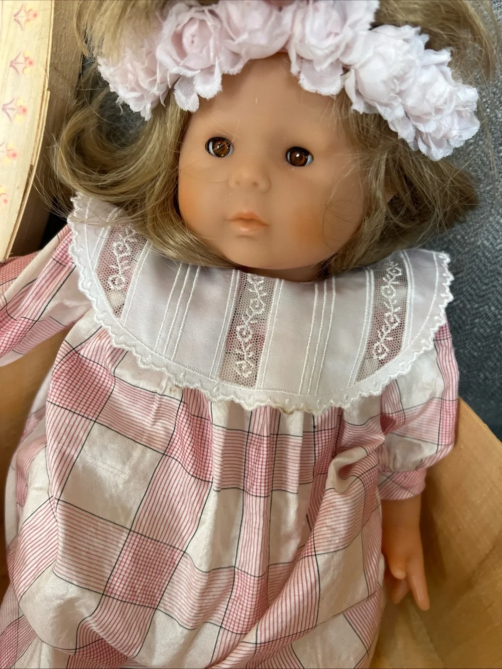 VINTAGE Corolle limited edition doll Made in France signed Refabert 1987 W/ Box